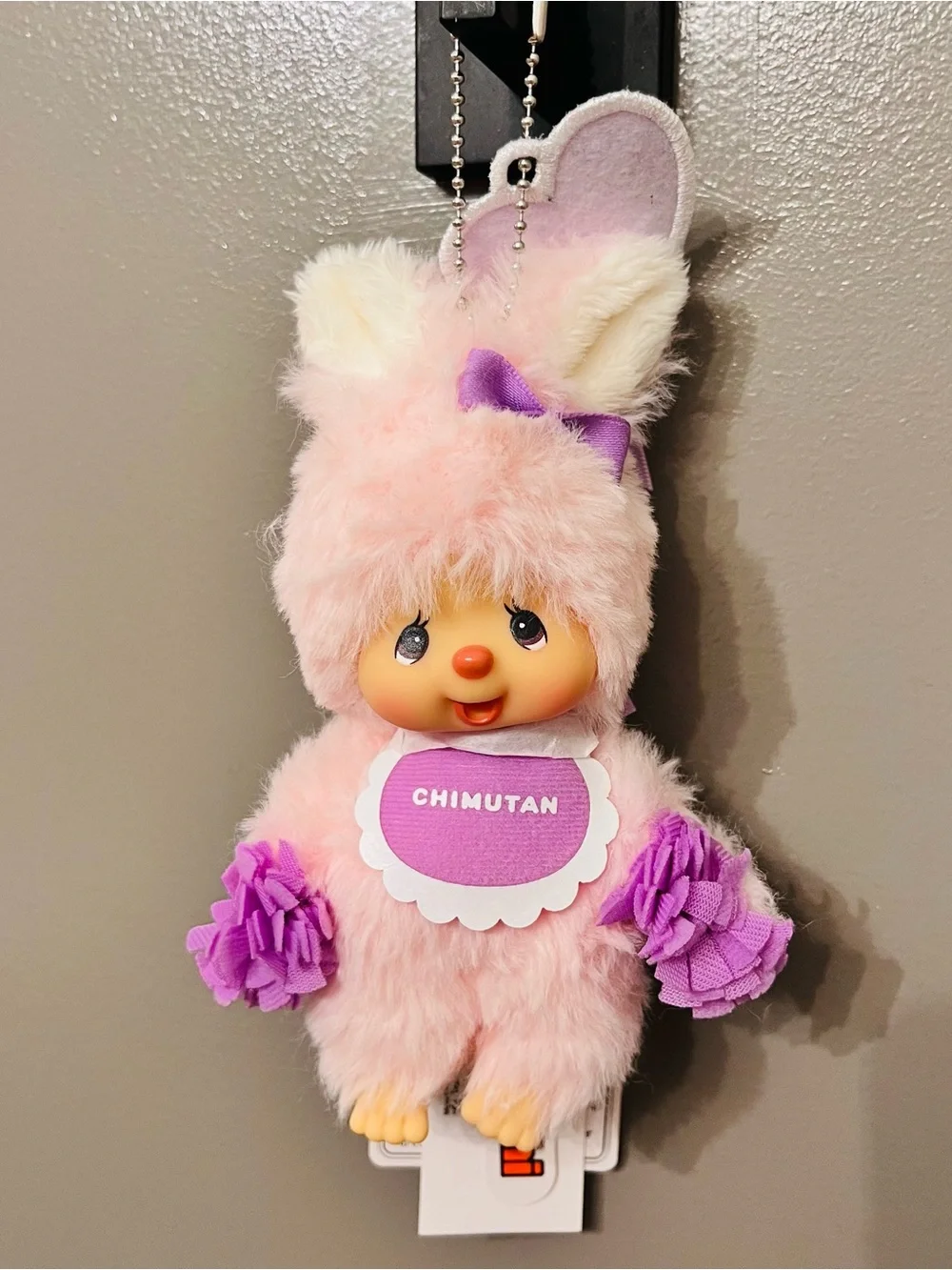 Sekiguchi Monchhichi Colors Series Light Purple Plush Doll Keychain (AUTHENTIC)